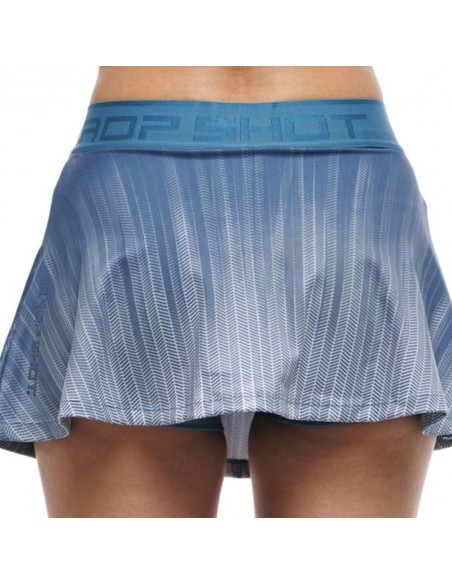 Falda Drop Shot Isora Azul Blanco Mujer | Ofertas de pádel